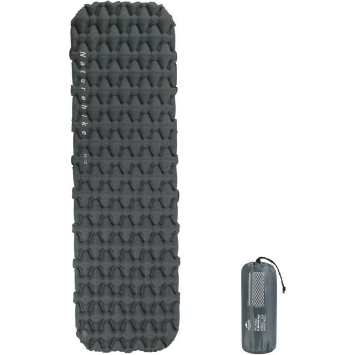 Matelas Camping Portable de Couchage Individuel 6 5cm dépaisseur Matelas de Couchage Gonflable Outdoor Compact et résistant
