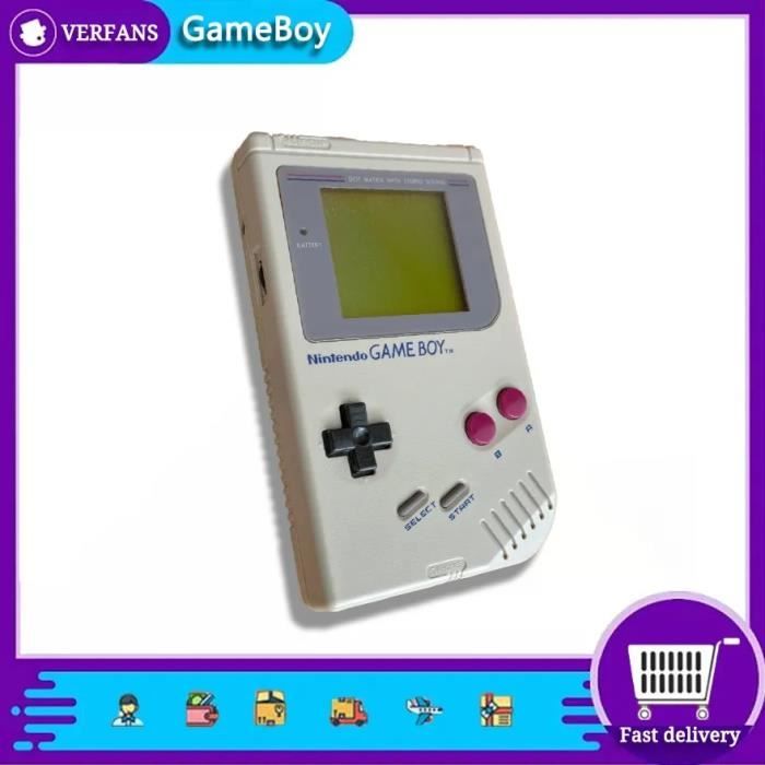 Nintendo Game Boy DMG Restaurée - Écran IPS, Adaptateur Secteur Inclus, PAL