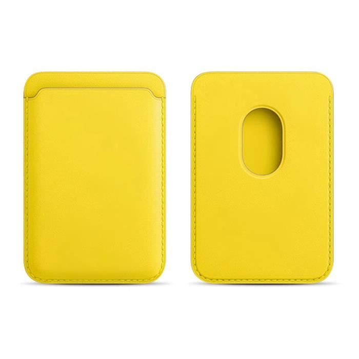 Porte-cartes Magnétique Magsafe Pour IPhone 12 à 16 - Support Réglable Et Portefeuille Mince En Cuir Végan