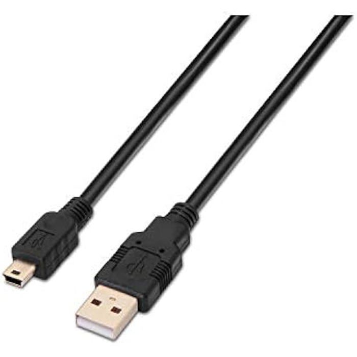 Câble USB - AISENS - A101 - 1.8 m - USB 2.0 - Compatible Smartphones et Appareils Photo