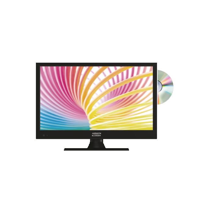 tv led 16pouces 40cm t&eacute;l&eacute;vision hd tnt camping 12v dvd int&eacute;gr&eacute; 
