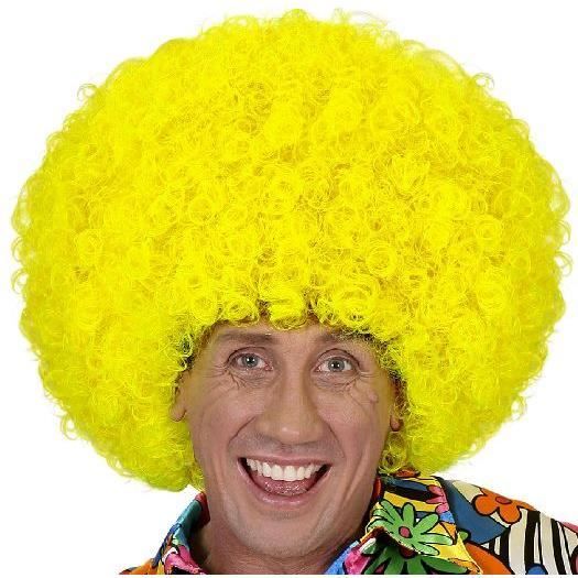 perruque jaune fluo