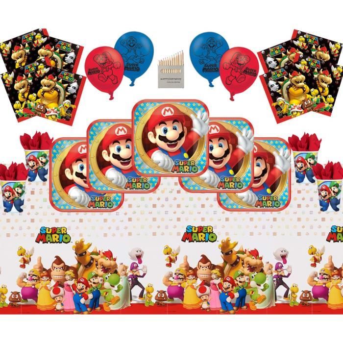 Mario Party Supplies Pack De Vaisselle Pour Le Joyeux Anniversaire De Super Mario Bros Brothers 16 Kit Nappe De Serviette M 1786 Achat Vente Kit De Decoration Cdiscount Mario Party Supplies Pack De Vaisselle Pour Le Joyeux Anniversaire De Super Mario Bros Brothers 16 Kit Nappe De Serviette M 1786 Achat Vente Kit De Decoration Cdiscount