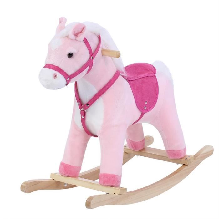 Cheval à bascule pour bébé enfants Cheval à bascule d'équitation Cadeau  pour enfant - Marron - Cdiscount Jeux - Jouets