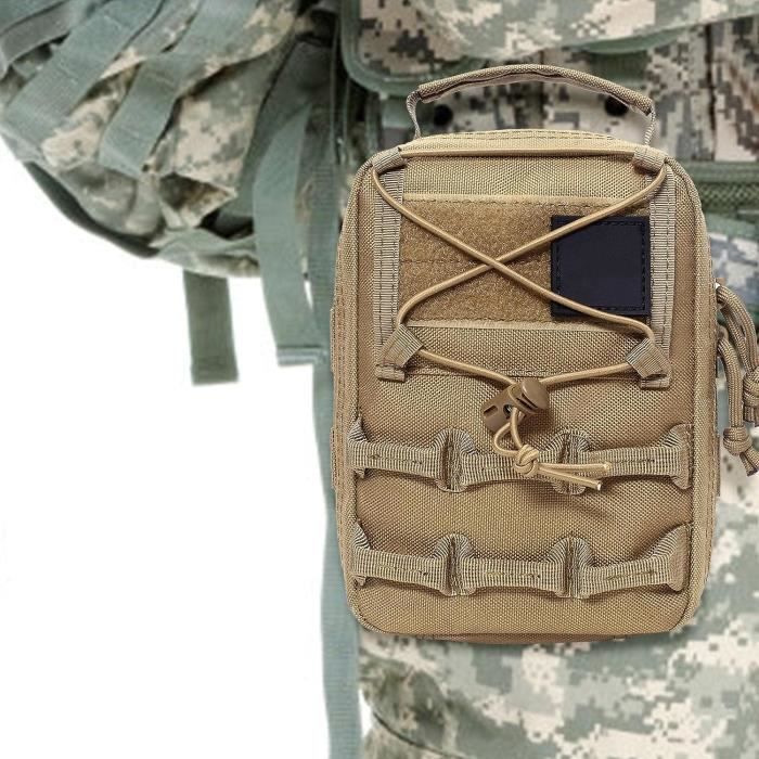 Kit Médical Tactique Trousse Premiers Soins - Système Deux Pièces Molle Portable Pour Survie, Camping, Chasse