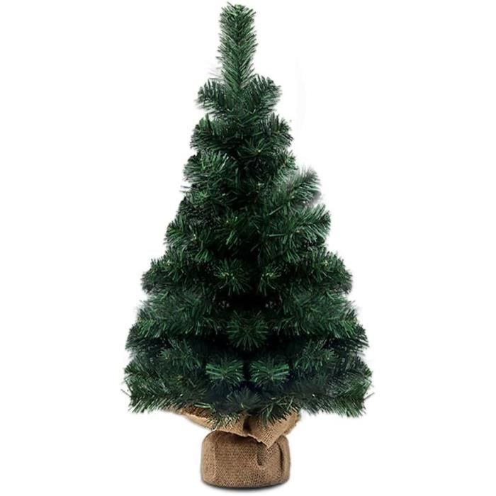 Lot De 9 Sapins De Noël Miniatures Avec Base En Bois - Hauteurs 10, 16, 22 Cm - Décoration De Table, Vitrine Ou Cheminée - 8