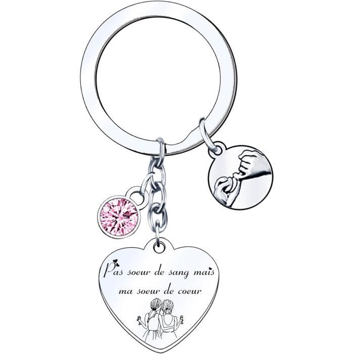 Cadeau Soeur Noel Porte Clef Soeur De Coeur Porte Clef Amour Soeur Ma Soeur De Coeur Pour