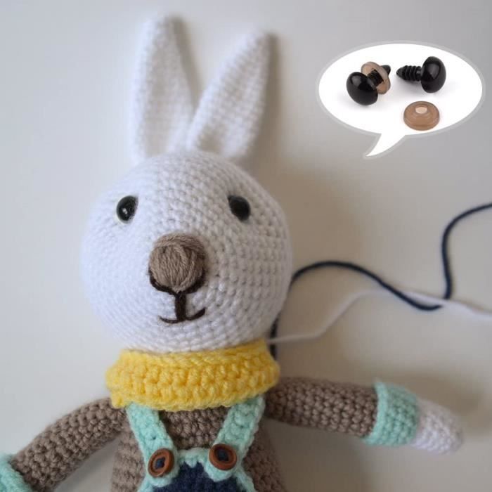 Yeux de sécurité 14 mm peluche poupées amigurumi artisanat 