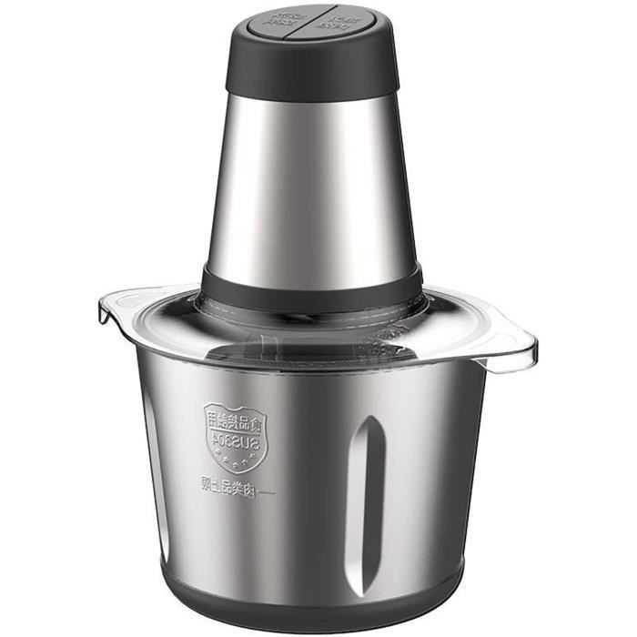 Hachoir à viande et légumes multifonction 400W bol 3L hacher mélanger