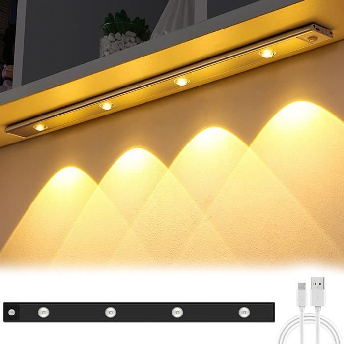 Fangming-Lumière de placard à LED Lampe de Placard à LED, Lumière de  Détecteur de Mouvement 10 LED Rechargeable Sous deco meuble - Cdiscount  Maison