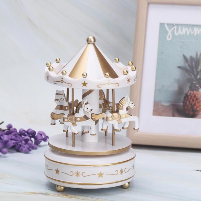 Boite A Musique De Carrousel Enfant Bebe Jouet Anniversaire Mariage Cadeau Yes Cdiscount Jeux Jouets
