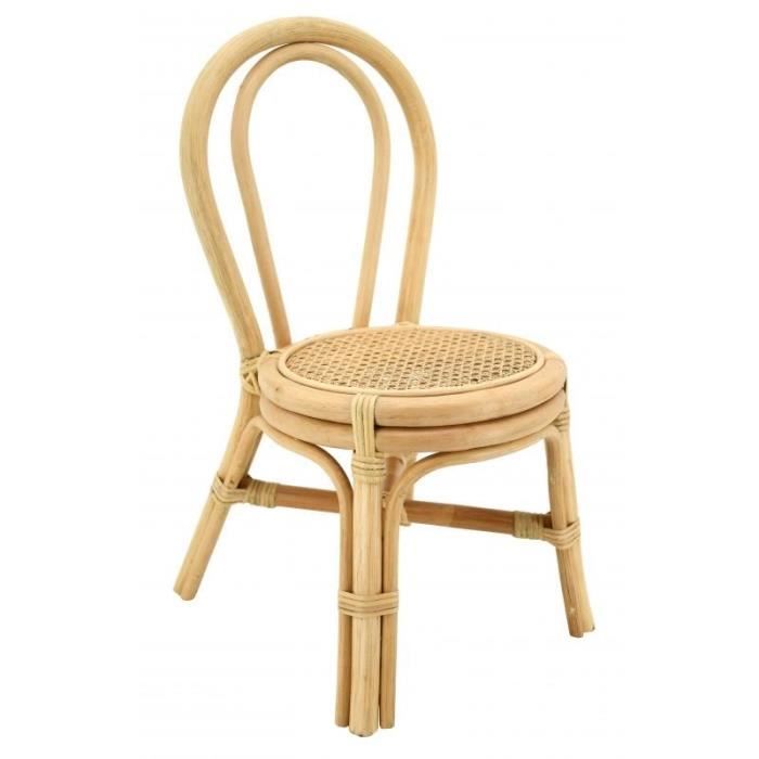 Chaise Enfant En Rotin Naturel Et Cannage Cdiscount Maison