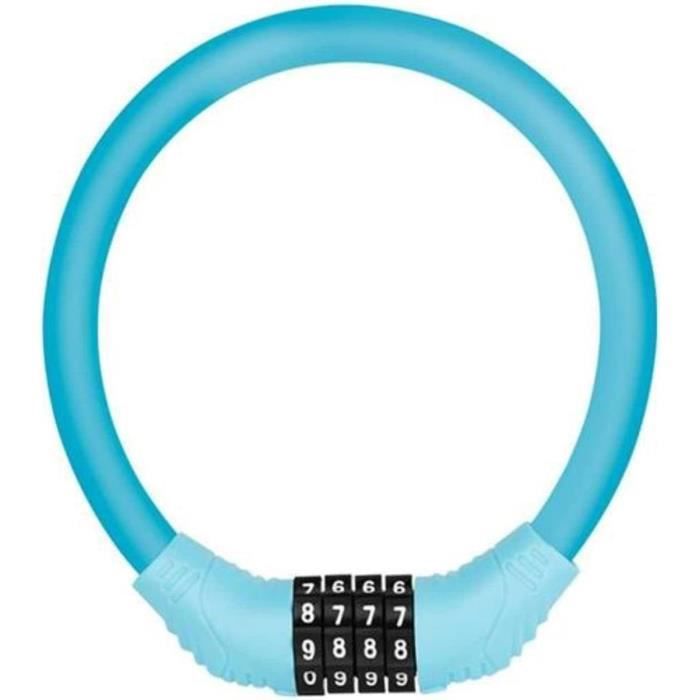 Lot De 2 Antivols Vélo à Code - Câble Acier Tressé 12mm Avec Cadenas à Combinaison 4 Chiffres - 60 Cm - Idéal Vélo, Scooter, Portail