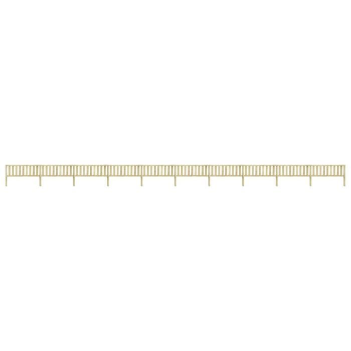 Cloture De Jardin Brise Vue Bordure De Jardin Decorative Pour Jardin Bois De Pin Impregne 17 66x1 1 M Achat Vente Cloture Grillage Cloture De Jardin Brise Vue Cdiscount