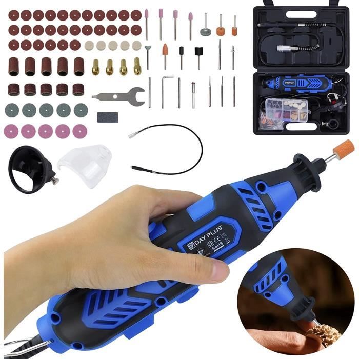 Vastar Outil Rotatif Sans Fil 3.7V 51 Accessoires – Meuleuse, Graveur, Perceuse Portable LED Pour Bricolage, Manucure & Artisanat