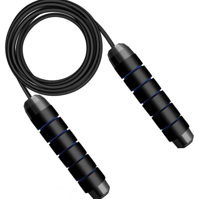 Corde À Sauter Poignée En Mousse Bloc De Poids Acier Inoxydable Portant Fil D