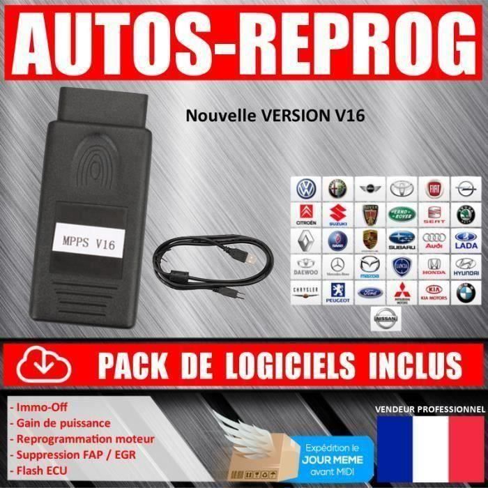 EXCLUSIVITE Interface MPPS V16 PROFESSIONNEL-Reprogrammation Flash-Chip bes11758