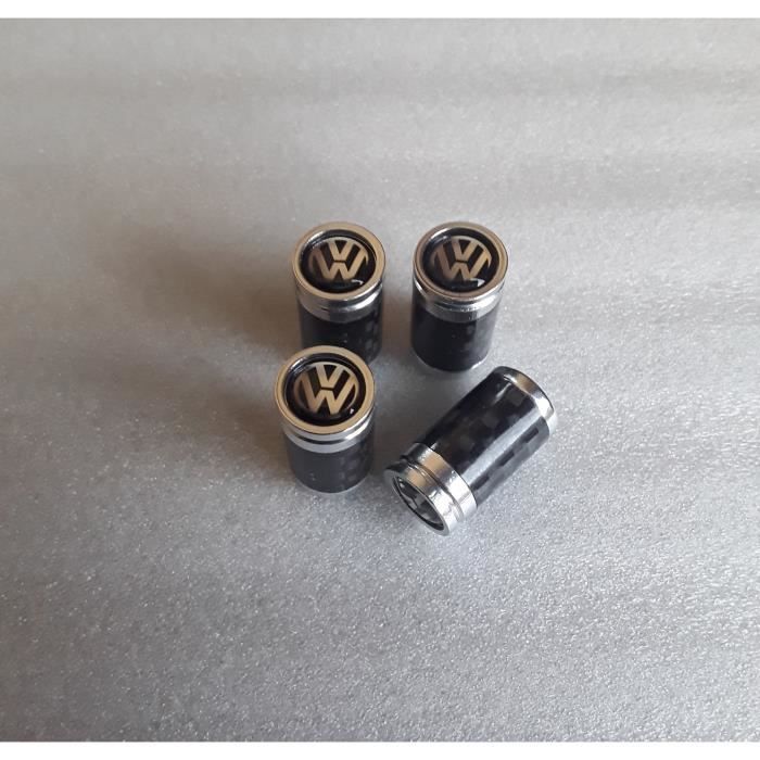 Bouchon de valve fibre de carbone logo Volkswagen