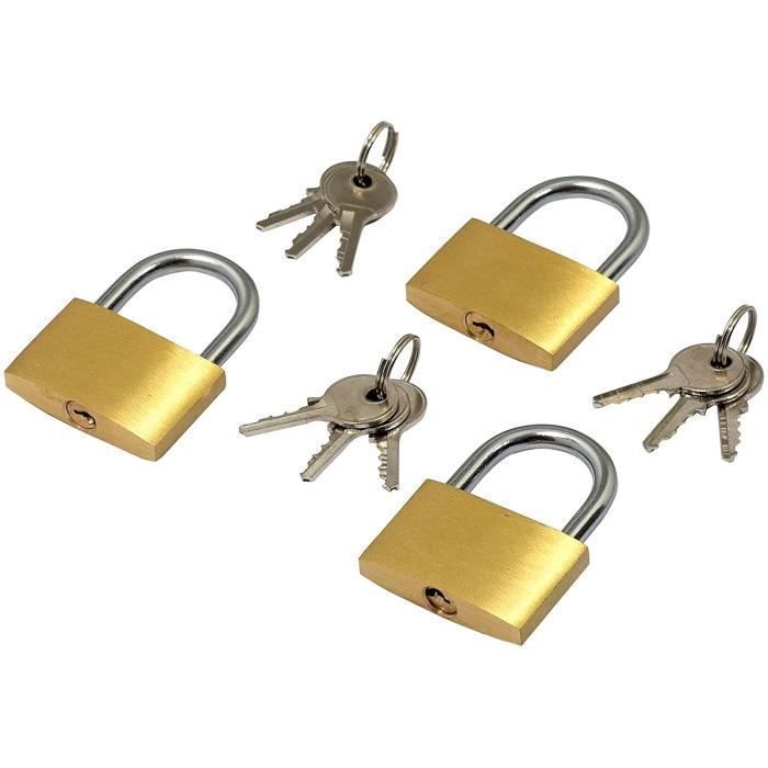 2Pc 3 & 4 Chiffres Combinaison Petit cadenas sécurité bagages Boîte à outils Casier Valise