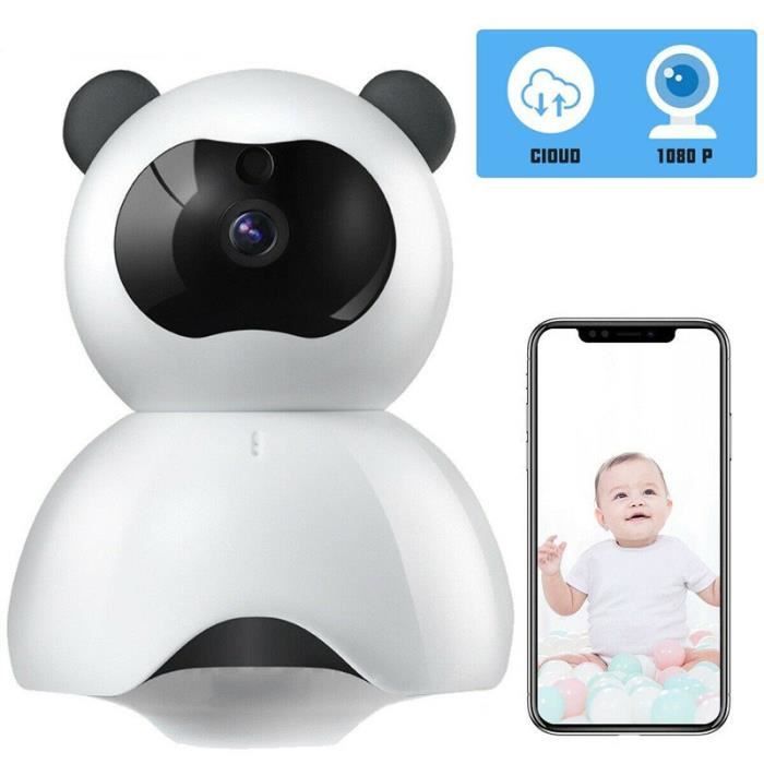 Babyphone Camera Video Surveillance Sans Fil Hd 7p Webcam Avec Detecteur De Mouvement Automatique A Vision De Nuit Blanc Cdiscount Puericulture Eveil Bebe