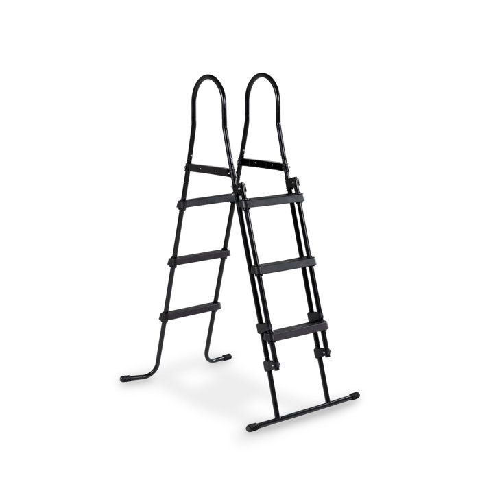 Echelle de piscine pour hauteur de cadre de 91-107cm - noir