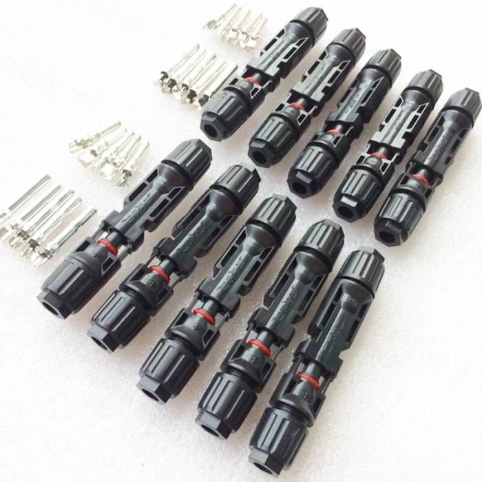Lot De 8 Paires Capuchons MC4 Pour Panneaux Solaires - Bouchons Anti-poussière Pour Connecteurs, Protection Câbles