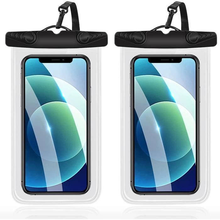 SYNCWIRE wasserdichte Schutzhülle für Smartphone – 2 Stück, wasserdicht, IPX8, Touchscreen, wasserdicht, für iPhone 13 Pro Max 12 Mini 11 XR 8 Plus 7 SE 2020, Huawei Sumsung etc