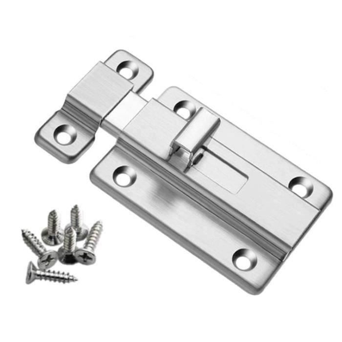 Loquet de porte,verrou de loquet Coulissant en Acier Inoxydable,Verrou ...