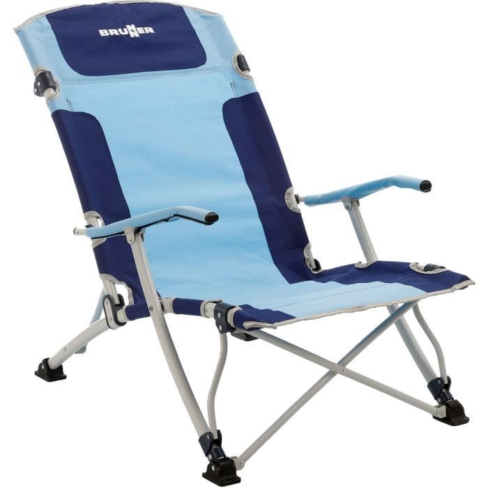 M L Camping Brunner beinauflage Uni à Chaise Pliante Chaise de camping aravel 3d Black S