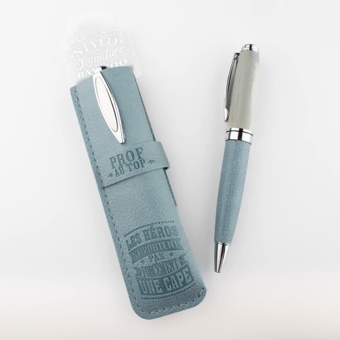 Stylo Plume Baoer Classique Avec étui - Acier Argenté - Neuf - Cartouches Incluses