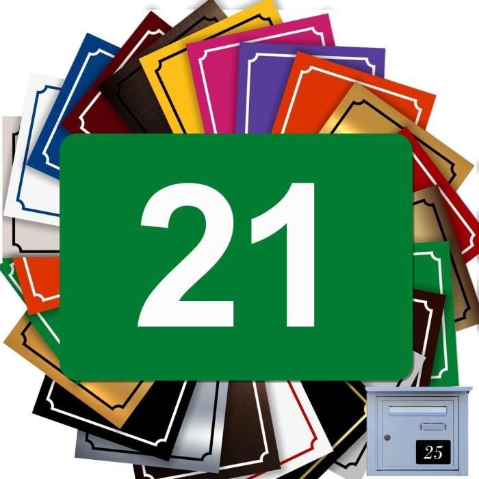 Numéro Pour Boîte Aux Lettres Adhésif - Numéro De Maison Pvc \U2013 ...