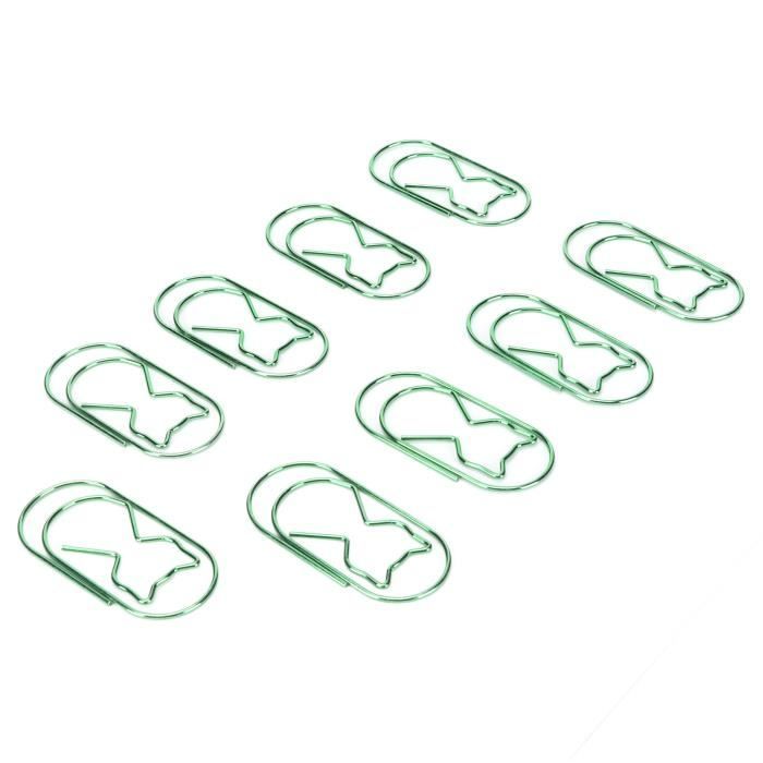 AUN 30PCS trombones en fer en forme de chat trombones multifonctionnels pour le bureau Outils d