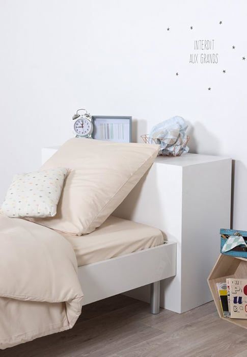 Drap housse uni microfibre 90x190 cm corail Cdiscount Maison