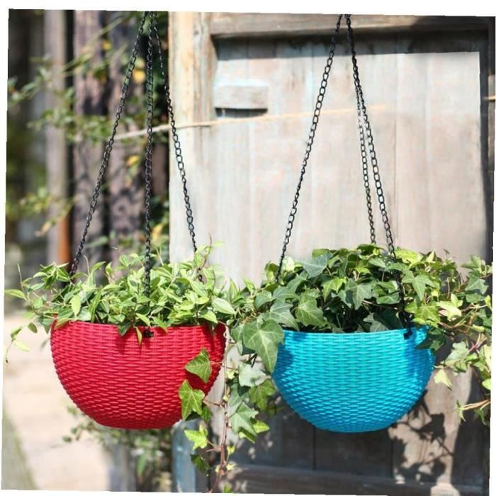 Lot De 2 Crochets Suspension Plante Extérieur EMAGEREN - Fer Forgé Noir 25.4 Cm, Forme Pic/Nid - Support Mural Jusqu'à 13.6 Kg