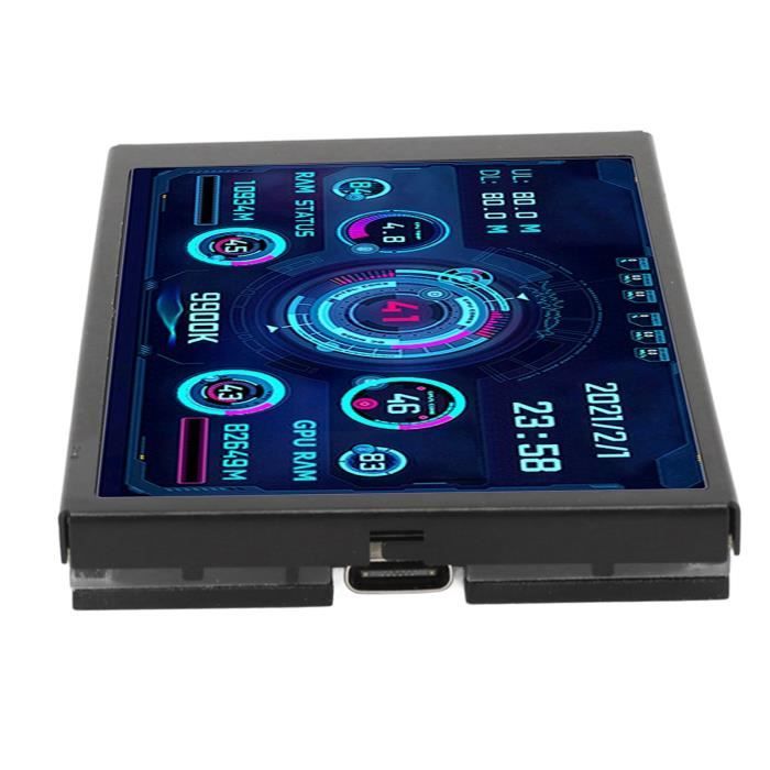 Mini Ecran Usb Mini écran IPS USB Moniteur de température d'ordinateur 3,5 pouces IPS ...