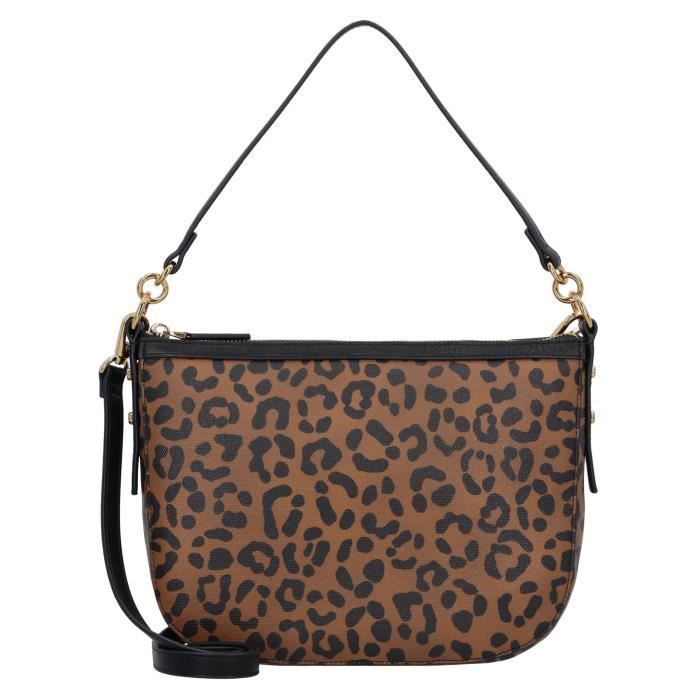 Sac à Main Femme Bandoulière Imprimé Léopard | Grand Sac Voyage Courses Travail Réglable