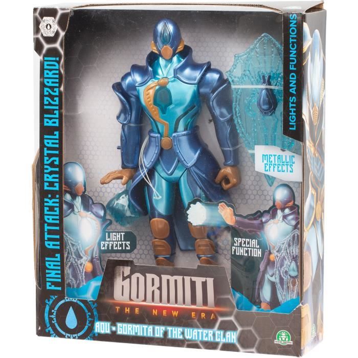 Figurine articulée GORMITI Gormiti avec attaque lumineuse Eau Aqu 27 cm À partir de GRV071
