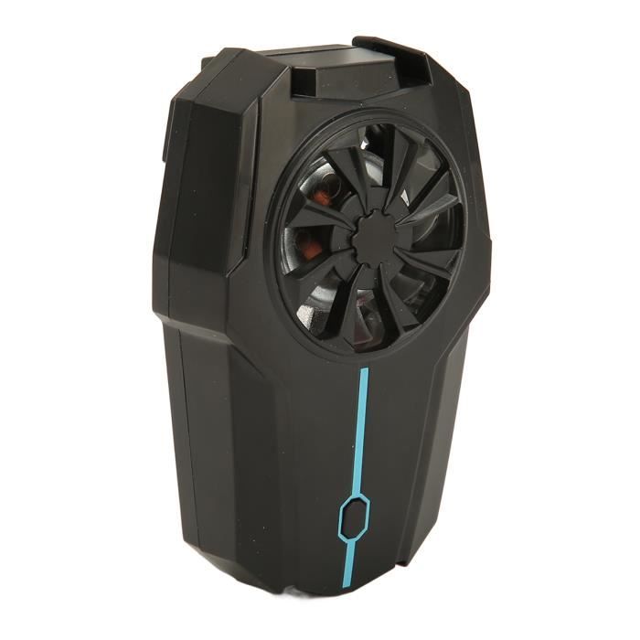 Refroidisseur de téléphone portable pour jeux - 600 mAh - Batterie rechargeable - Universel - Avec 2 modes de refroidissement et puce de refroidissement semi-conducteur pour le streaming en direct