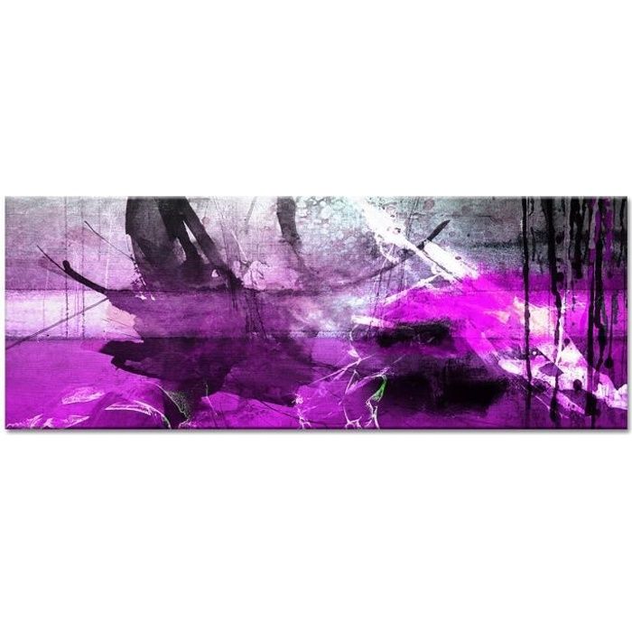 Tableau Deco Peinture Art Abstrait Couleurs Abstrait 80x30 Cm Cdiscount Maison