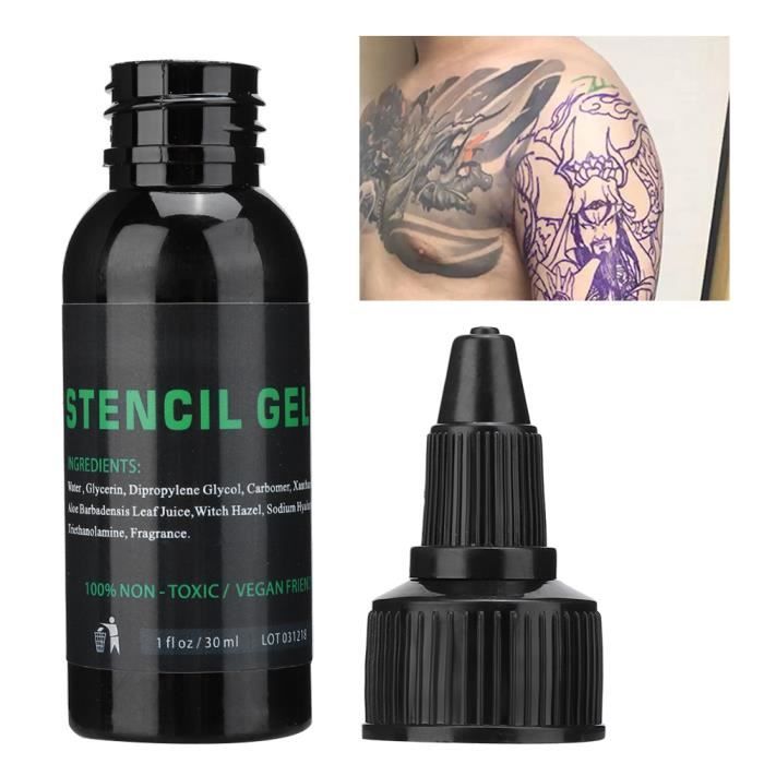 Hililand Crème de transfert de tatouage 30 ml Professionnel De Transfert De Tatouage Gel Pochoir