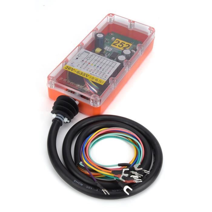 Télécommande Sans Fil Industrielle 24V DC - Émetteur Double + Récepteur - Pour Grue, Palan - Portée 100m, IP65