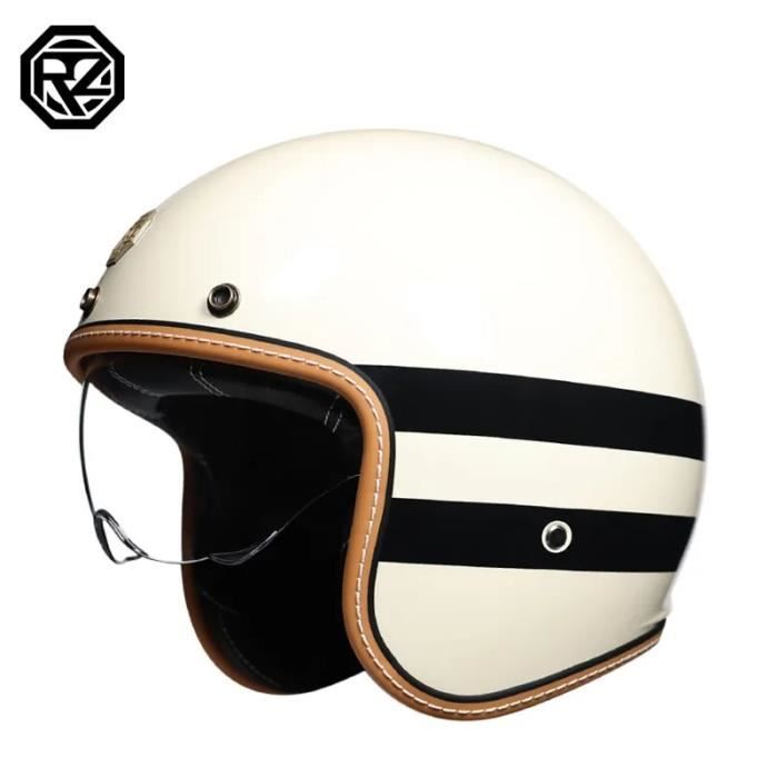 Visière Pare-soleil Moto à 3 Boutons-pression - Lentille PC, Coupe-vent, Anti-UV, Pour Casque Street/rétro