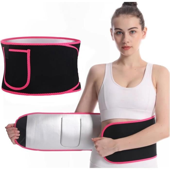 Ceinture de Sudation - Néoprène - Réglable - Noir - Fitness - Mixte - Respirant - Adulte - Sans manche
