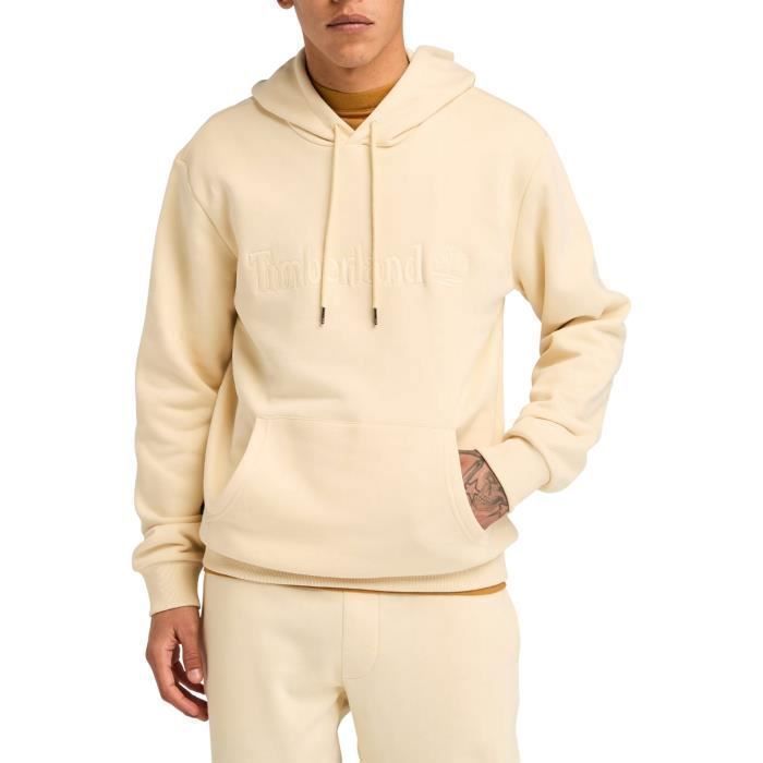 Sweat à Capuche Homme Timberland Hampthon Beige Manches Longues