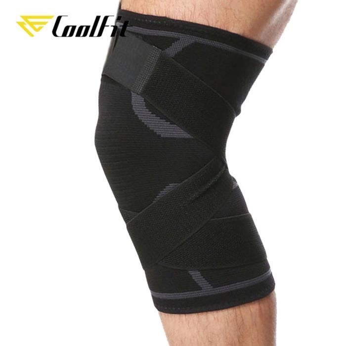 Genouillères pressurisées amovibles à double usage, 1 pièce, sangles de