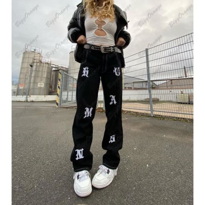 Pantalon taille haute store vintage