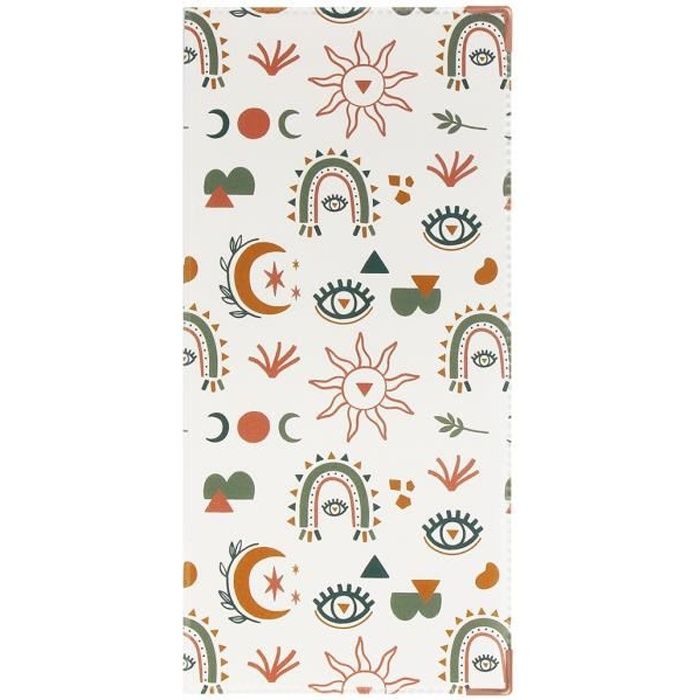 Protège livret de famille couleur motif Astro Color Pop - Fabrication française – PVC vernis – 22 x 10,5 cm