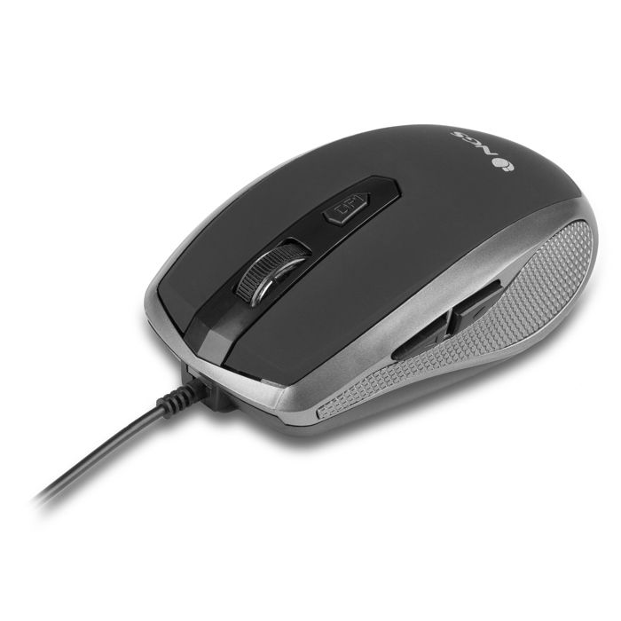 Souris Optique Filaire NGS Flame - 1000 DPI, USB, 3 Boutons, Ambidextre, Noir