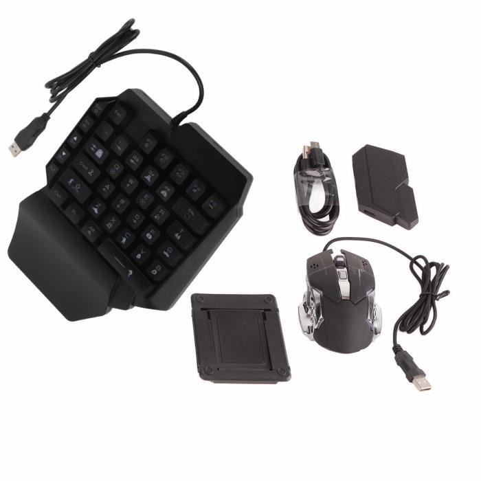 OMABETA Clavier souris portable mini jeu 35 touches Bluetooth 5.0 adaptateur convertisseur