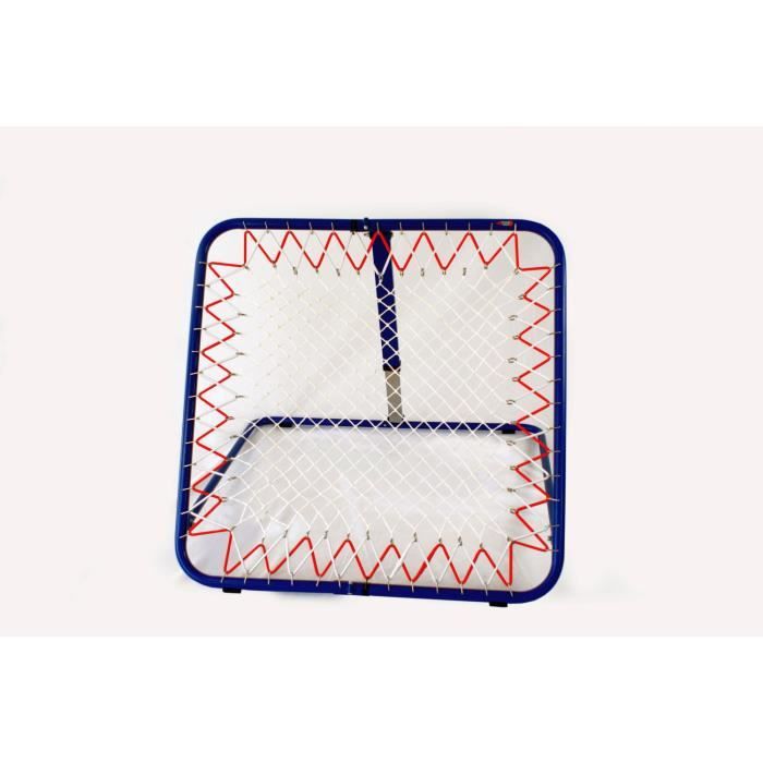 POWERSHOT Filet De Rebond Tchoukball 100x100 Cm – 6 Angles De 40 à 90°, Renvoi Jusqu'à 30m, Pour Entraînement Technique